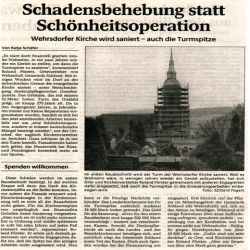 Turmgeruest Wehrsdorf 1997